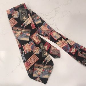 Vintage Beans McGee baseball print tie
